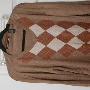 Northern Isles XXL Vneck Argyle Sweater
